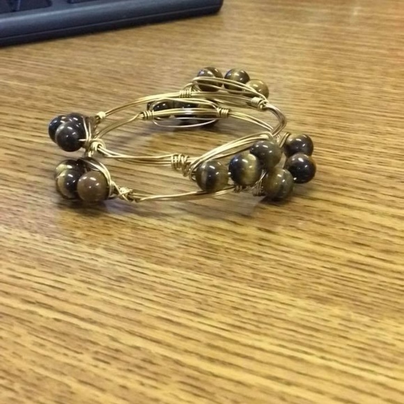 bourbon & boweties inspired wire wrapped bracelet - Picture 5 of 5